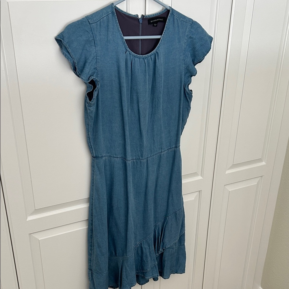 Banana Republic Blue Midi Dress